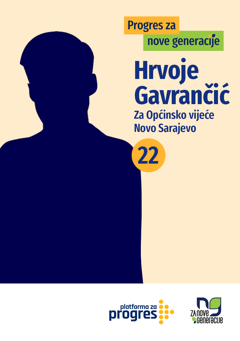 Hrvoje Gavrančić - kandidat za Općinsko vijeće općine Novo Sarajevo